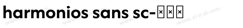 harmonios sans sc字体转换